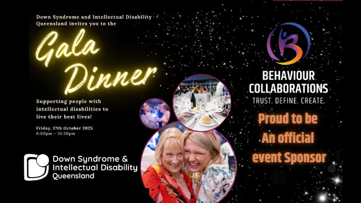 Behaviour Collaborations official sponsor of the DSIDQ Gala Dinner 2025, supporting positive behaviour support Queensland and disability inclusion